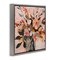 Stupell Industries Blush Abstract Bouquet Framed Floater Canvas Wall Art Design by Sasha